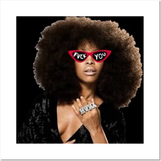 Erykah Badu f*ck Style Glasses Trand Posters and Art